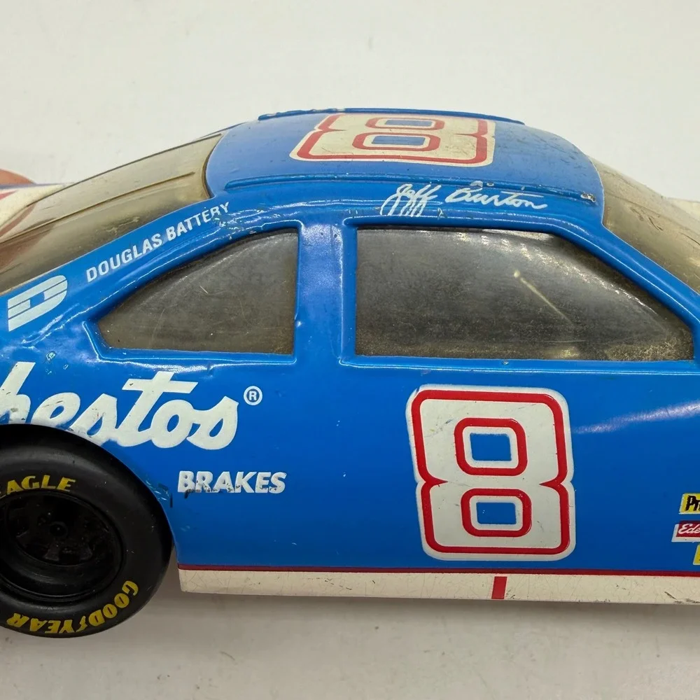 Vintage Jeff Burton 8 Raybestos Brakes Ford Thunderbird Diecast NASCAR 1:24 Blue